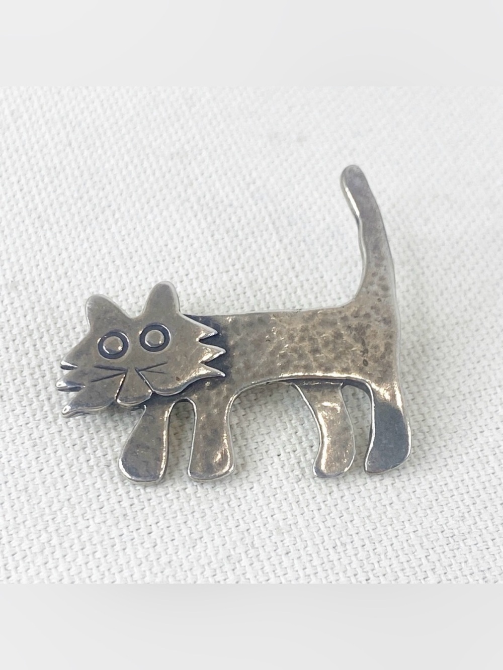 Vintage Silpada Sterling Silver Cat Pin/Brooch I1590